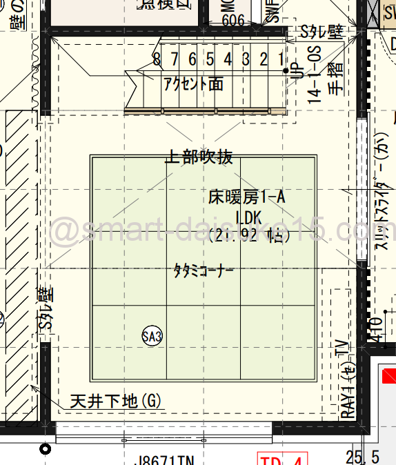 間取り公開 リビングに畳コーナーは失敗 ２畳ならフラットで 一条工務店とイツキのブログ