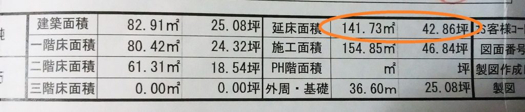 火災保険延床面積