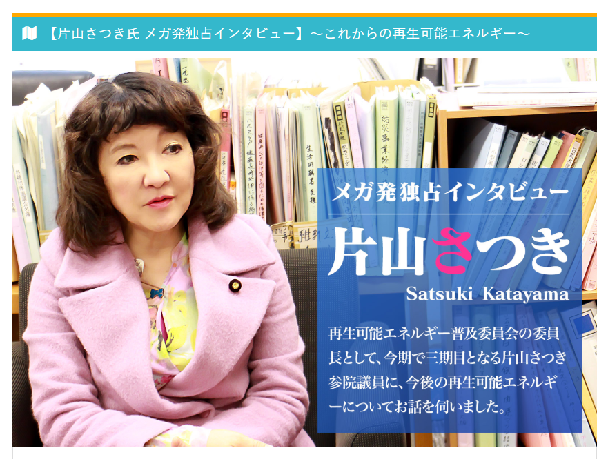 メガ発 評判 片山さつき