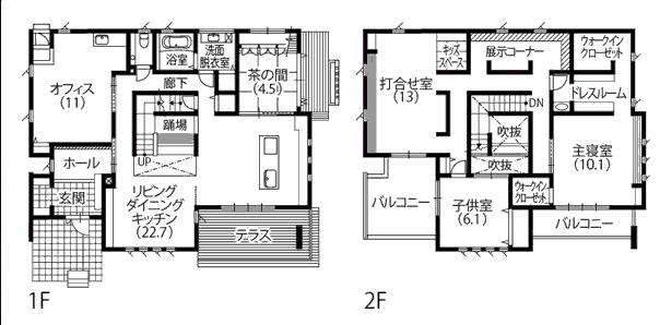 タマホーム　モデルハウス　間取り図