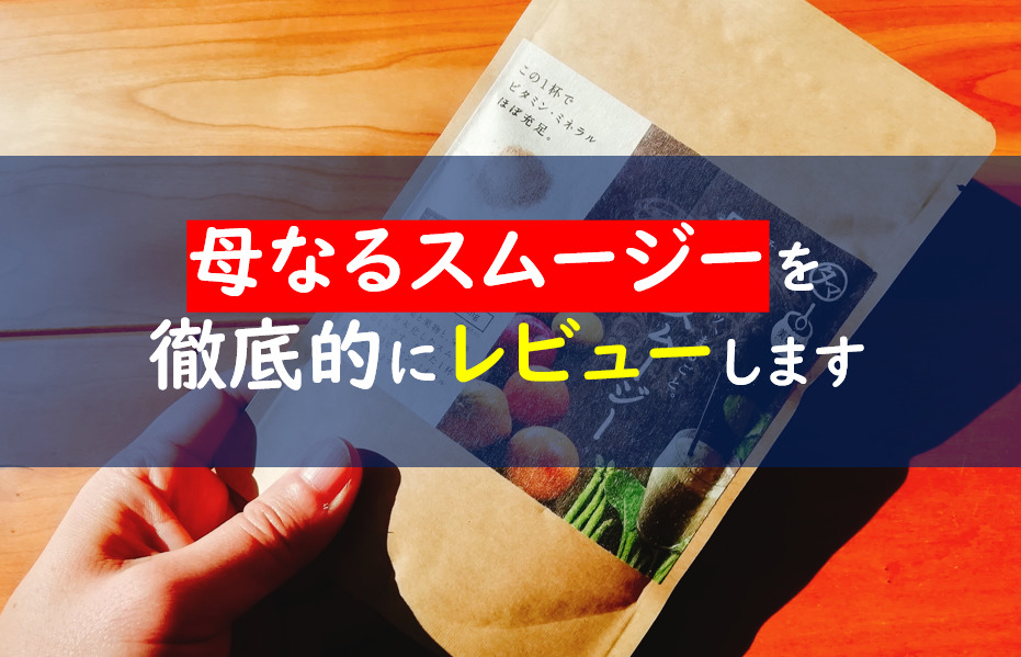 母なるスムージーの口コミは嘘 ダイエットに効果的な飲み方は 一条工務店とイツキのブログ