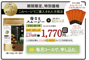 母なるスムージー定期購入