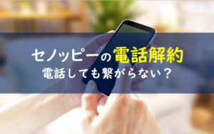 セノッピー 電話解約