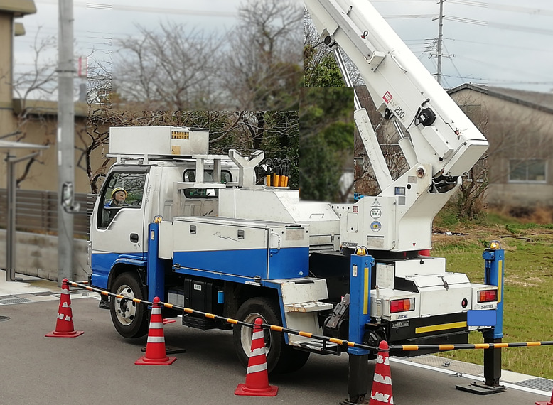 電柱鳥よけ対策