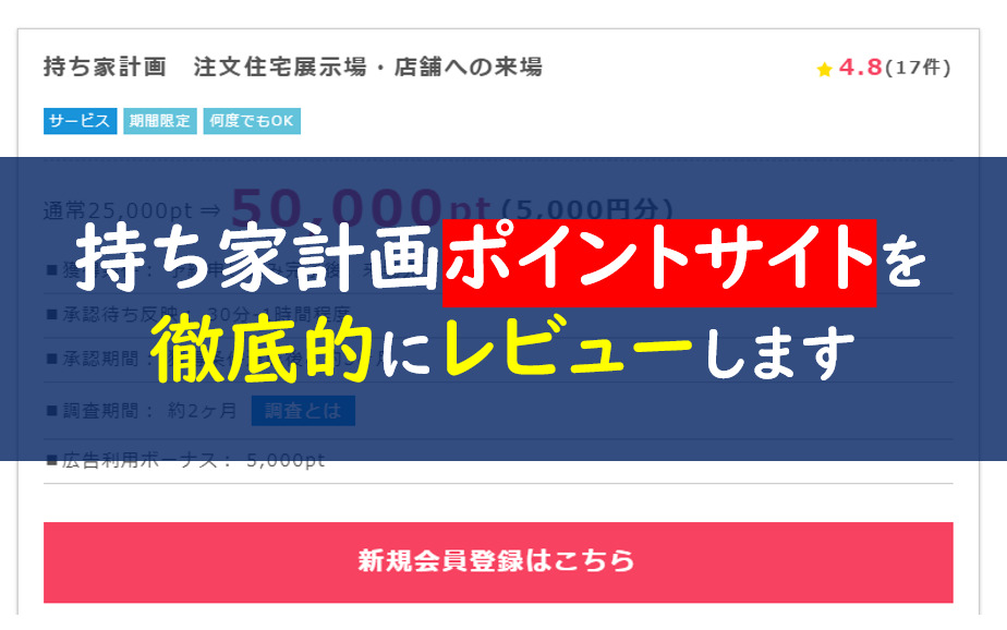 持ち家計画ポイントサイト