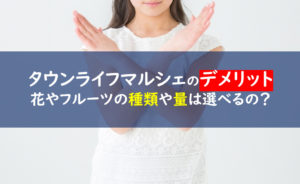 タウンライフマルシェ デメリット